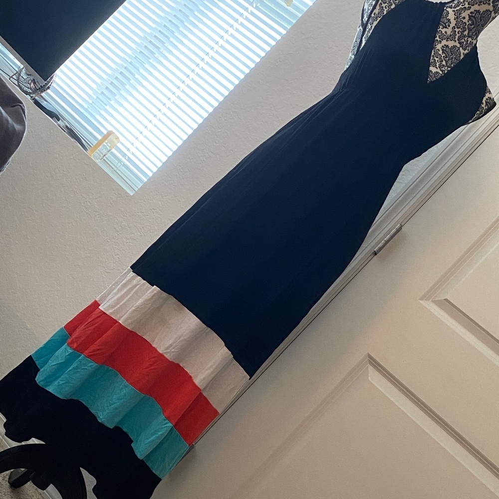 5th & Love Blue and White Maxi Sundress